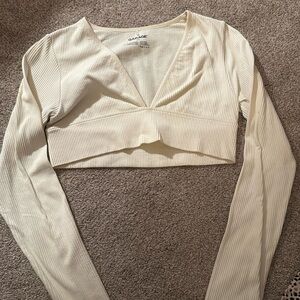 Garage seamless long sleeve crop top
